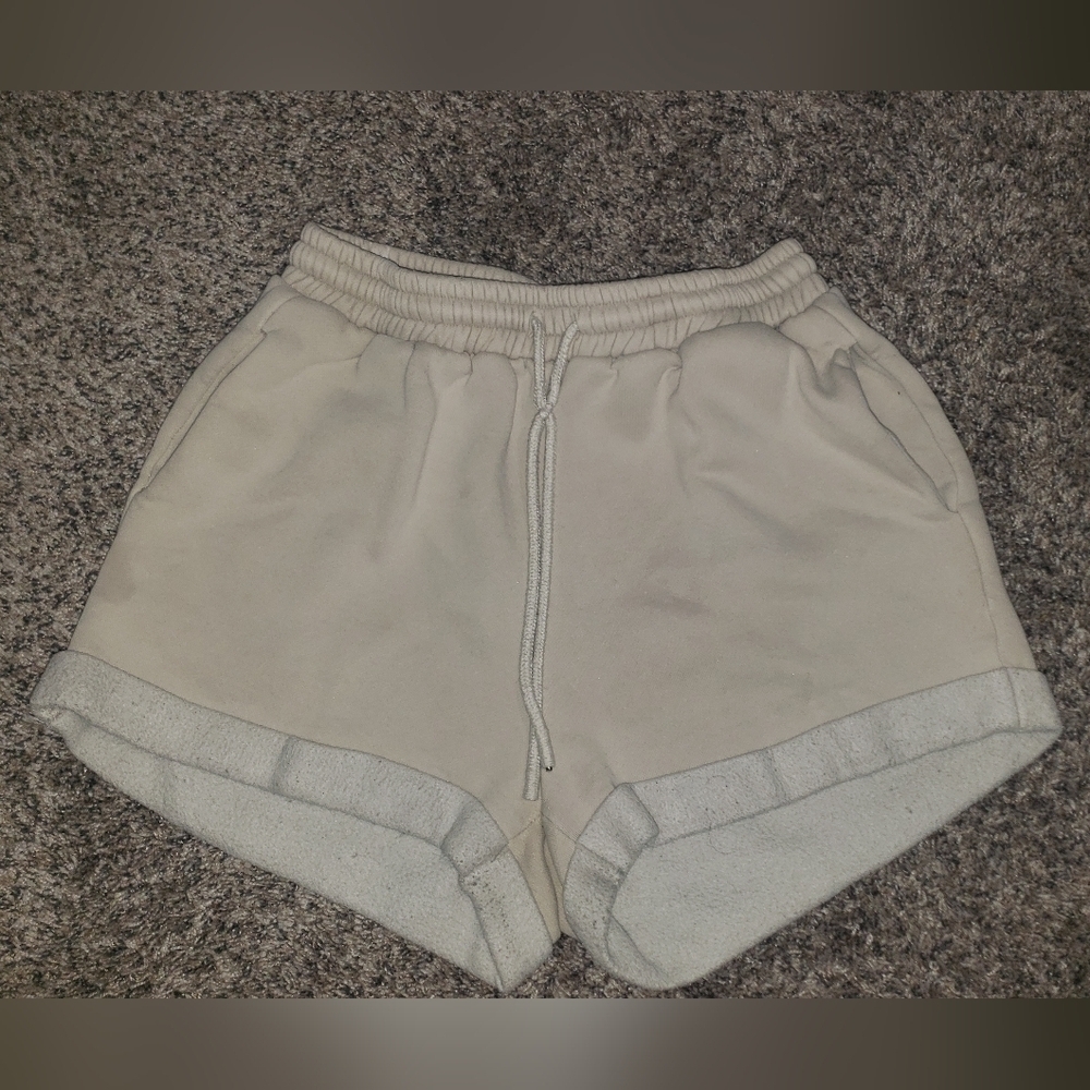 Mable| Sweatpant Rolled Leg Shorts
